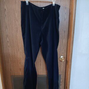 White Stag Women's Velvet-Feeling Navy Blue Slacks, Size 16